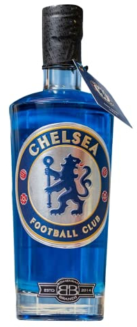 Chelsea Gifts for Men & Women, Official Chelsea FC Dark Berry Vodka for Blues Football Fans, Perfect Birthday Alcohol Present, Premium Alcohol by Bohemian Brands, 70 cl