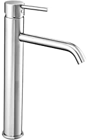 VBChome Waschbecken Hoch Armatur Chrom Bad Wasserhahn Waschtisch Badarmatur Waschbeckenamatur Waschtischmischer Waschtischarmatur Modern Elegant Hohe Qualität