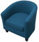 Highdi Sesselschoner Sesselüberwurf mit Elastisch Stretch Husse 2 Stück, Club Chair Schonbezug Sofabezug mit hoher Dehnung Sessel für Loungesessel Cocktailsessel (einfarbig Pfauenblau)