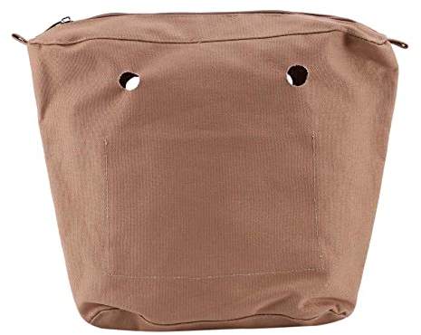 BABOS Wasserdichte feste Leinwand Einsatz Innenfutter Einsatz Reißverschluss Tasche für Obag O Bag Tasche Deep Khaki Mini, khaki, 33*8*28cm