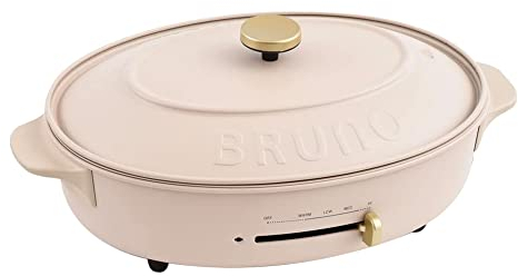 BRUNO Oval Hot Plate - Pink Beige (220V UK version)