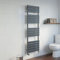 DuraTherm® 1600 x 500mm Flat Panel Heated Towel Rail Radiator Modern Central Heating Bathroom Warmer Wall Mounted Ladder Rad, Anthracite