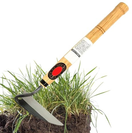 Garden Tool with Sickle, Hoe with Sickle for Weeding - Lawn Mower with Sickle Garden | Steel Sickle with Long Handle, Sickle Garden for Weeding and Growing