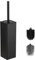 BGL Toilet Brush and Holder, Silicone Toilet Brush Holder 2 Brush Heads, Aluminum Square Loo Brush for Bathroom Cleaning