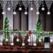 CCILAND Weihnachten Lichternetz Außen 4M, 207 LED Schneeflocken Lichternetz mit 8 Modi Stecker, Lichterkette Netz Wasserdicht mit Timer für Eaves, Zäune, Balkone, Urlaub, Hochzeit Dekor-Kaltweiß