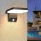 Applique da Parete Esterno da 24w con Sensore Di Movimento, Lampade Applique Esterno da 2250 Lm 3000k, Lampade da Esterno Moderna Impermeabile Ip66 per Casa, Veranda, Garage, confezione da 1, Nero