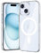 gueche for iPhone 15 Case, Compatible with MagSafe, Clear Magnetic Military Grade Drop Protection Anti Yellowing Slim Case - Rugged Shockproof Protective Cell Phone Cover Clear