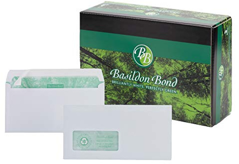 Basildon Bond DL White Peel And Seal Wallet Envelope, 120 gsm, Pack of 500
