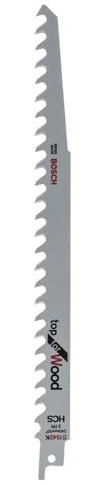 Bosch Professional Coffret de 2 lames de scie sabre S 1542 K Top for Wood (pour le bois, 240 x 19 x 1.5 mm, accessoires pour scie sabre)