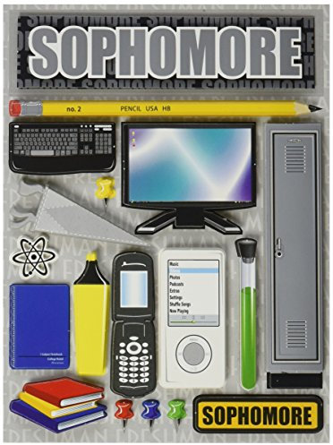 Reminisce Making The Grade 3-Dimensional Sophomore Grade Sticker