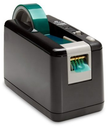 START International ZCM0800-WT-EU Elektrischer, Batteriebetriebener Bandabroller, max. Bandbreite 25 mm, 3 voreingestellte Schnittlängen, Schwarz