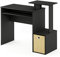 Furinno Econ Mehrzweck Home Office Computer Schreibtisch mit Ablage und Einschub, holz, Schwarz Braun, 40.01 x 40.01 x 86.61 cm