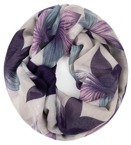 Glamexx24 Topstyle Schal Schlauchschal Damen Langschal mit Muster Loop schal Loopschal Tuch Halstuch Rundschal Leicht