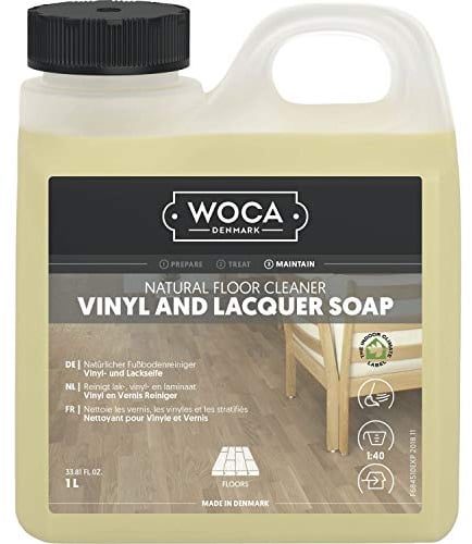 WOCA Vinyl- und Lackseife 1 Liter | Reinigung von Vinyl, Laminat und lackierten Parket-Böden