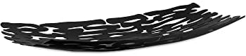 Alessi Tischdekoration, schwarz, Edelstahl, 7 x 53 x 10.5 cm