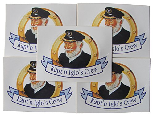 Iglo - Käpt´n s Crew - 5 Aufkleber 10 x 7,3 cm