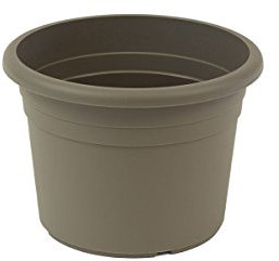 greemotion Pflanzkübel Fiona, UV-Beständiger Blumentopf aus Kunststoff, Pflanzgefäß mit Bodenlöchern, Volumen ca. 1,5 l, ca. Ø 18 x H 12,7 cm