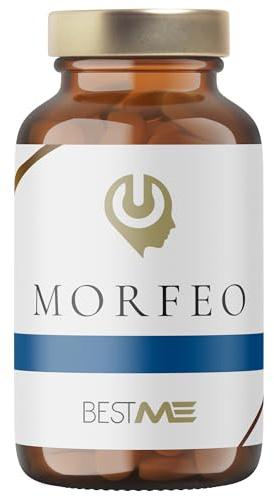 BESTME - Magnesio Bisglicinato, Melatonina, Pastillas para Dormir Profundo | GABA, Vitamina B6, 5HTP, Bacopa Monnieri, 60 Cápsulas Veganas de 838 mg para Conciliar el Sueño (Morfeo)