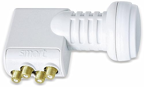 TQ Gold Universal Quattro LNB smart TITANIIUM, 0,1dB, Gold-Kontakte