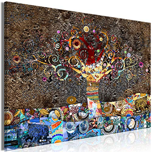 murando - Wandbilder XXL Gustav Klimt Baum des Lebens 120x80 cm Leinwandbild 1 tlg Kunstdruck modern Wandbilder XXL Wanddekoration Design Wand Bild - Abstrakt l-A-0050-b-a