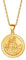 Silvora Oro Monedas Preciosas San Cristobal Medalla y Collar Plata de Ley para Hombres Mujeres