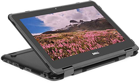mCover Coque Compatible pour Ordinateur Portable Dell Chromebook 11,6 3120/3100 / 3110 2 en 1 (avec charnière à 360 °) Uniquement (ne Convient Pas aux Autres modèles Dell) – Noir