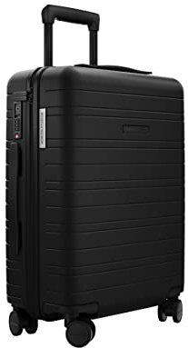 HORIZN STUDIOS H5 Essential Handgepäck-Koffer (Hartschale) 55cm | Kabinen-Koffer für 3-5 Tage mit TSA Schloss | (Schwarz)