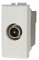 Conector toma TV terminal macho, compatible con Bticino Living Light (blanco)