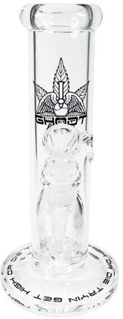 GHODT Bong Glas mit Stecksystem | 25cm Höhe | 45mm Durchmesser | 5mm Glas | Kickloch