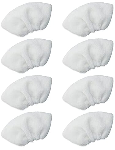 Microfibre Cloth Set Washable for Kärcher Steam Cleaner EasyFix SC 2, SC 3, SC 4, SC 5 (8 Hand Nozzles)