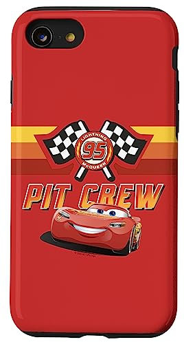 iPhone SE (2020) / 7 / 8 Disney Pixar Cars Two Lightning McQueen Pit Crew 95 Case