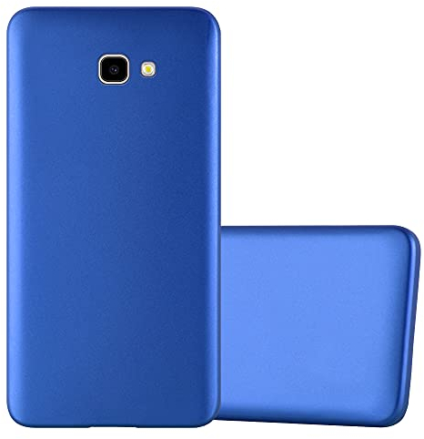 Cadorabo Hülle kompatibel mit Samsung Galaxy J4 Plus Schutzhülle TPU Silikon Case Metallic Design Slim Kratzfest Weiche Gummi mit Rundumschutz Case Hülle für Galaxy J4 Plus in Blau