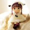 Poupée de Chiffon Fille Bébé Poupée Jouet en Peluche Jouet Poupée Adorable 1er Âge Conte de Fées Princesse Poupée Mignonne Plush Toys Cadeau de Naissance Noël Anniversaire Baptême (Blanc B)