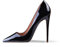 Zhabtuc Women's Court Shoes Elegant Pointed Toe High Heel Sexy Slip On Stiletto Heel Pumps Party Prom Wedding Heeled Court Stiletto Heels Shoes 12CM Black Size 7