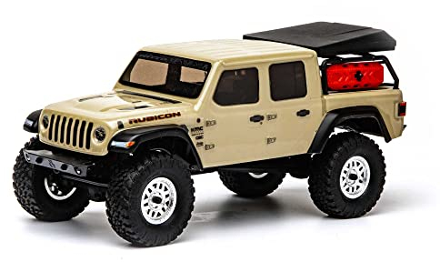 Axial 1/24 SCX24 Jeep JT Gladiator 4WD Rock Crawler Brushed RTR, Beige Grey/Silver