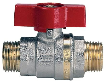 Robinet boisseau sphérique laiton bague MM manette alu 20x27