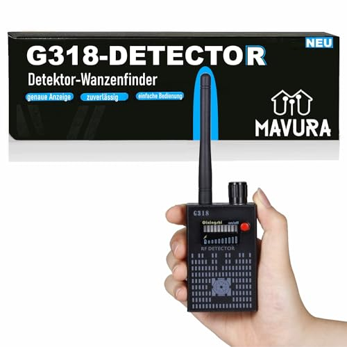 G318-DETECOR Super-Detektor G318 Tracker GPS Wanzen Detektor GPS-Tracker (Wanzenfinder Funk Handy Smartphone WiFi Kamera Überwachung)