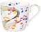 tea4chill Könitz Kaffeetasse Flying Notes. Teetasse 425ml, Fine Bone China Porzellan. Design modern, bunt, lustig