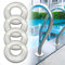 4-Pack Pool Ladder Escutcheons - Stainless Steel Escutcheon Plates for 1.9 Inground Pool Handrail Covers and Spa Ladder Tube Pool Ladder Ring Orifices