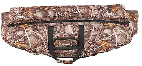 Fockety Compound Bogen Tasche, tragbare 95cm/37.4in Länge Canvas Reise Bogen Tasche, leichte multifunktionale Bogen Tragetasche mit Pfeiltaschen, Griff, weiche Schaumstoff-Polsterung (Tarnung)
