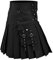 Schottenrock Herren Kurzer Individualität Kilt Klassischer Traditioneller Faltenrock Schottland Rock Gothic Mode Schottischer Taschenröcke Punk mittelalterliche Party