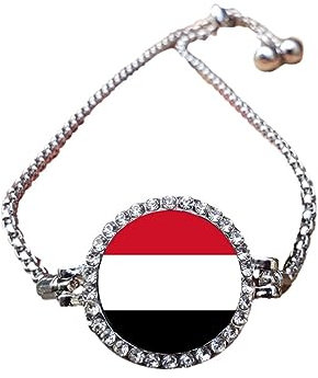 Yemen Silver Colour Bracelet With Diamantes And Gift Box