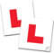 SAFESIGN (2 Pack) LEARNER STICKER L Plate Stickers Legal Learner DriverSign - Water Proof Conforms to EN ISO 7010:2012