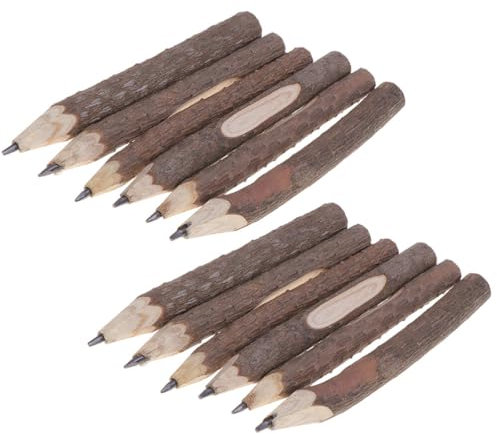 SEWACC 15stücke Teiliges Baumrinde Bleistifte Umweltfreundliche Holzstifte Für Junge Mädchen Kreative Bastelprojekte Und Für Outdoor-aktivitäten Und Schulprojekte
