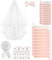 Jissta 27PCS Bride to Be und Team Bride Schärpe Deko, Frauen Junggesellinnenabschied Set mit Schleier, Tiara, Schärpe, Handgelenkband, Abzeichen und Tattoos, JGA Schärp Accessoires