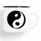 Huuraa Emaille Tasse Yin und Yang Taoismus Geschenk 300ml Vintage Yin und Yang Geschenkidee