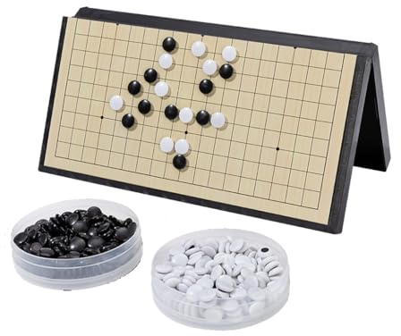 Magnetische Go Spiel Set, Travel Folding Board Game Set, Chinesisch Go Large Classic Strategie Spiel Für Anfänger Erwachsene