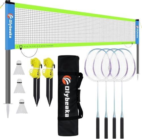 Olybeaka Baminton-Set für den Garten, 6,8 m