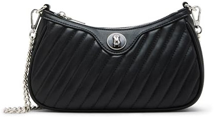 Steve Madden Damen Vickie Quilted Crossbody, Schwarz