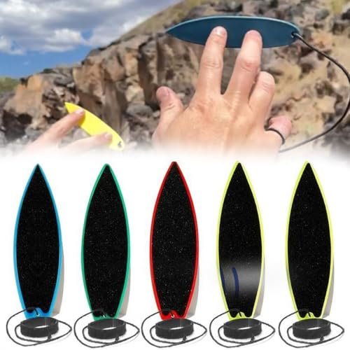 AFCJLTO Finger Surfbrett Set, 5 Mini-Surfbretter für Finger, Spielzeug für Kinder Erwachsene, Mini-Fingerboards Skateboard-Design
